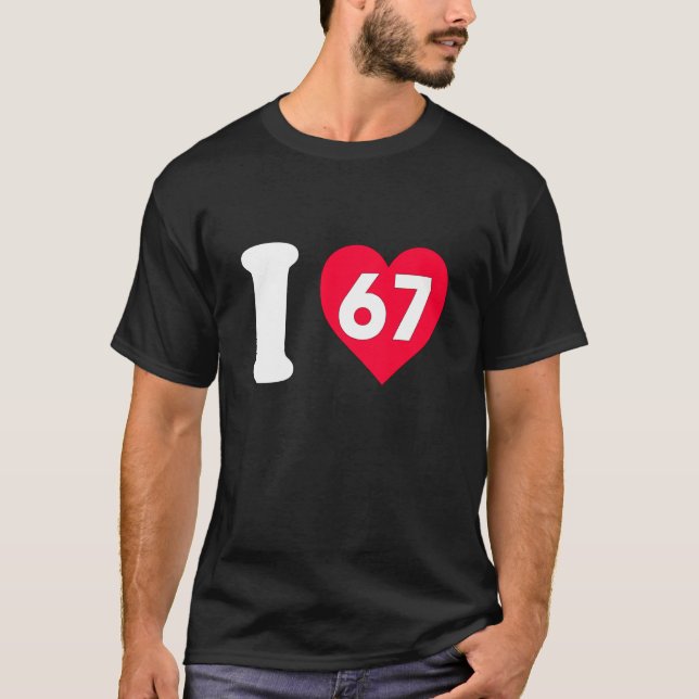 Camiseta Me encanta 67 (Anverso)