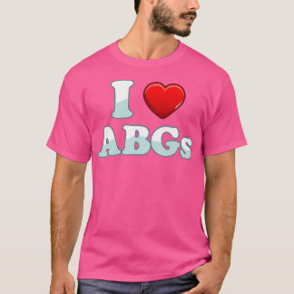 Camiseta Me Encanta Abgs Corazón Funny Pareja Abg Día de Sa
