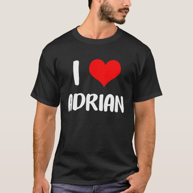 Camiseta Me encanta ADRIAN valentine, lo siento señoras, co (Anverso)
