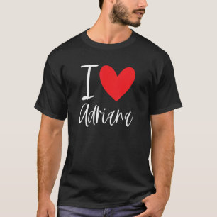 Camiseta Me Encanta Adriana Nombre Chica Personalizada Muje