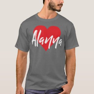 Camiseta Me Encanta Alanna First Name Tshirt I Heart Named