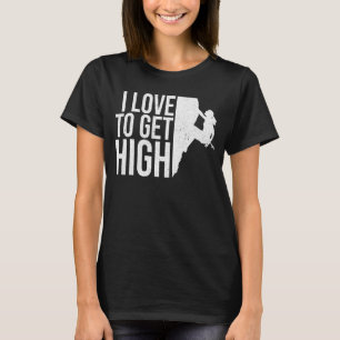 Camiseta Me Encanta Alcanzar Una Escalada De Montañismo De