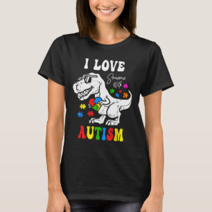 Camiseta Me Encanta Alguien Con Autismo De Corazón Familiar