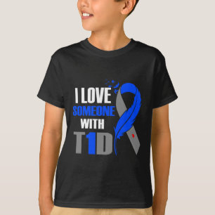 Camiseta Me Encanta Alguien Con Conciencia Sobre La Diabete