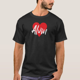 Camiseta Me Encanta Alvin Nombre I Corazón Nombrado