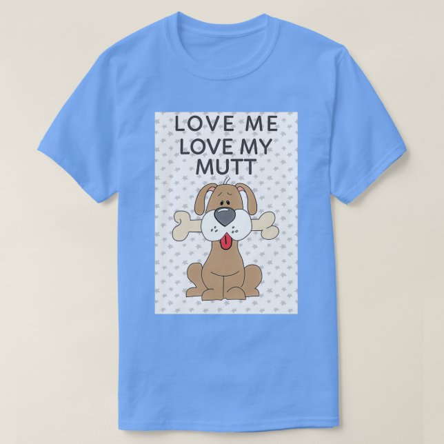 Camiseta Me encanta amar a mi Mutt (Diseño del anverso)