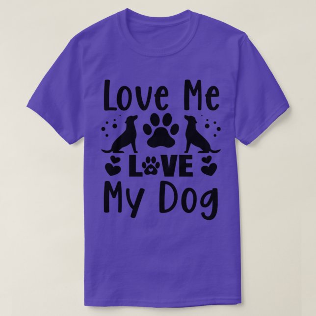 Camiseta Me encanta amar a mi perro (Diseño del anverso)