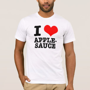 CAMISETA ME ENCANTA (AMO) LA COMPOTA DE MANZANA