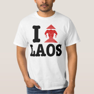 Camiseta Me encanta (Amo) Laos