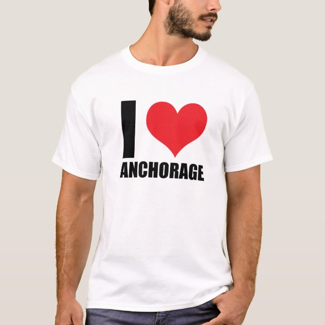 Camiseta Me encanta Anchorage (Anverso)