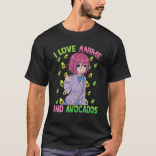 Camiseta Me Encanta Anime Y Aguacates - Kawaii Otaku - Mamá