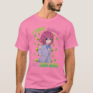 Camiseta Me Encanta Anime Y Aguacates - Kawaii Otaku - Mamá