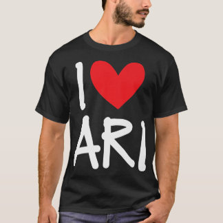 Camiseta Me Encanta Ari Nombre Hombres Personalizados Guy B
