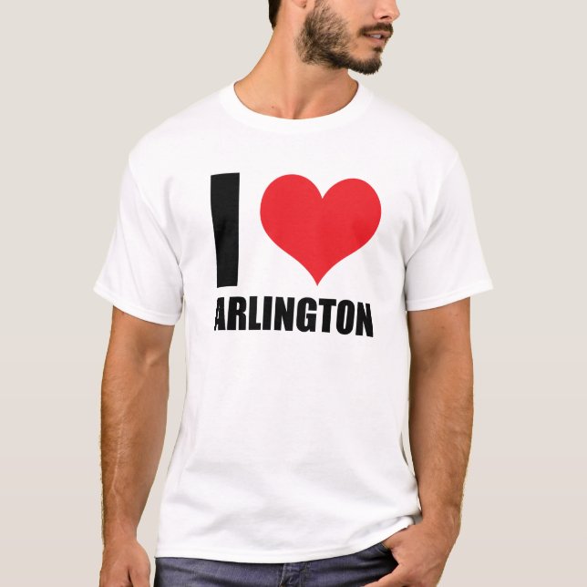 Camiseta Me encanta Arlington (Anverso)