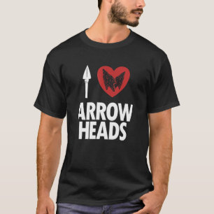 Camiseta Me encanta Arrowheads Flint Artifact Rocks Arrowhe