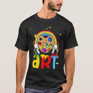 Camiseta Me encanta artista pintando de colores niños de ar