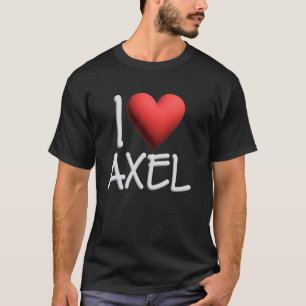 Camiseta Me Encanta Axel Nombre Hombres Personalizados Guy