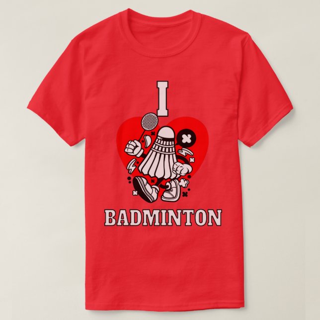 Camiseta Me encanta bádminton T 13 (Diseño del anverso)