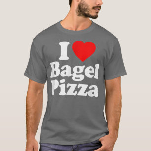 Camiseta Me encanta Bagel Pizza Heart Funny 781131