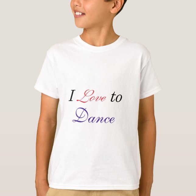 Camiseta Me encanta bailar (Anverso)