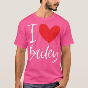 Camiseta Me Encanta Bailey Nombre Chica Personalizada Mujer