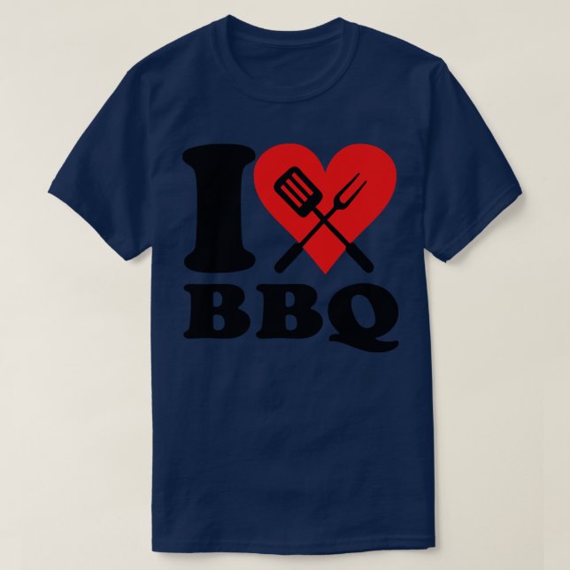 Camiseta Me encanta bbq (Diseño del anverso)