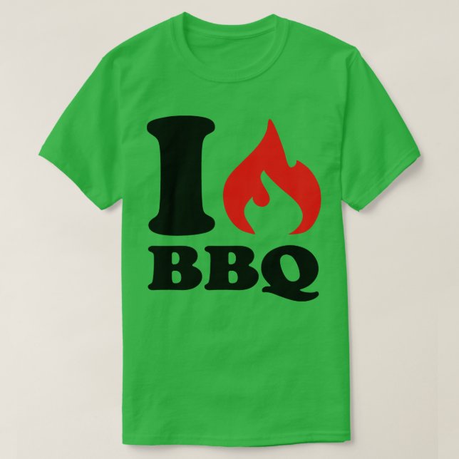 Camiseta Me encanta bbq 1 (Diseño del anverso)