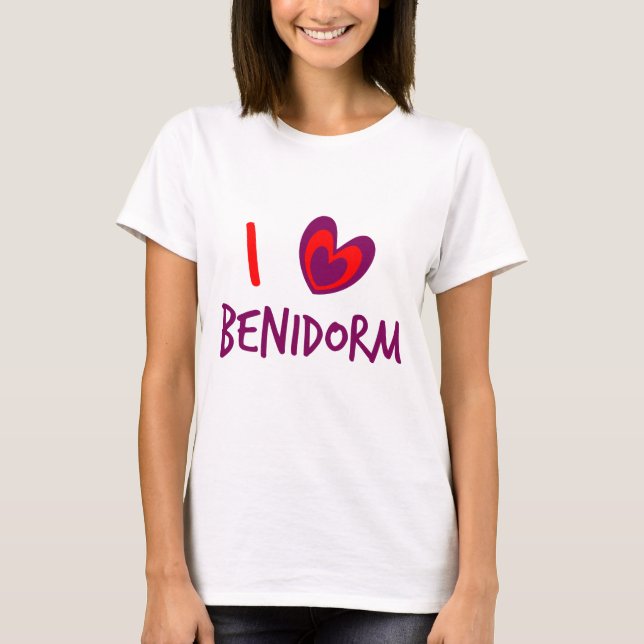 Camiseta Me encanta Benidorm (Anverso)