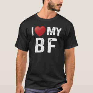 Camiseta Me Encanta BF I Heart Boyfriend Mateo Desing Cute