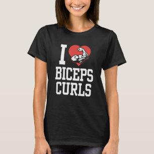 Camiseta Me Encanta Biceps Curls Curl Sayings Workout Muscl