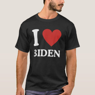Camiseta Me encanta Biden Heart Joe Mostrar tu apoyo