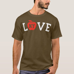 Camiseta Me encanta, Big Apple Heart Guay, Cute NYC New Yor