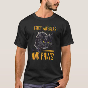 Camiseta Me encanta Bigotes y Zapatos Colección de Gatos Ga