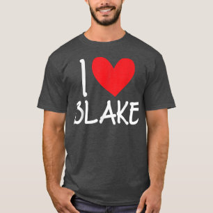 Camiseta Me encanta Blake Name Personalized Men BFF Friend