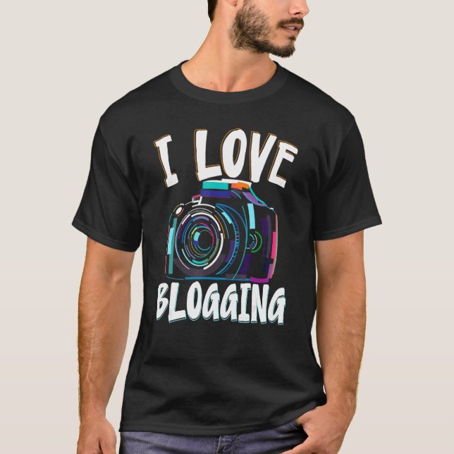 Camiseta Me Encanta Bloguear El Vlogg Creador De Contenidos (Anverso)