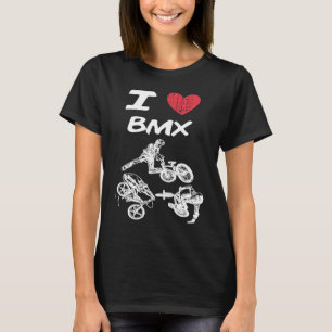 Camiseta Me encanta Bmx una gran pasión o idea de hobby