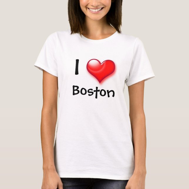 Camiseta Me encanta Boston (Anverso)