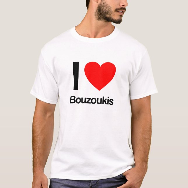 Camiseta me encanta bouzoukis (Anverso)