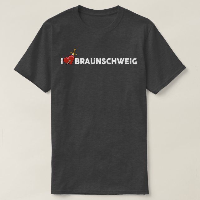 Camiseta Me encanta Braunschweig (Diseño del anverso)