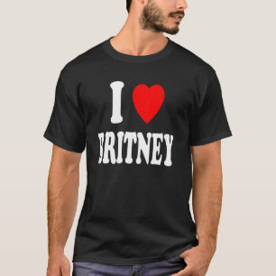 Camiseta Me Encanta Britney Cute Pareja Pareja Correspondie