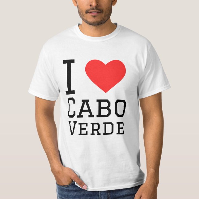 Camiseta Me encanta Cabo Verde (Anverso)