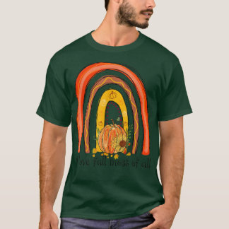 Camiseta Me Encanta Caer Las Calabazas Arcoiris La Mayoría