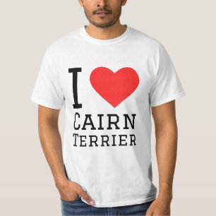 Camiseta Me encanta cairn terrier