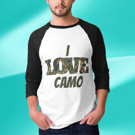 Camiseta Me Encanta Camouflage Green Brown |