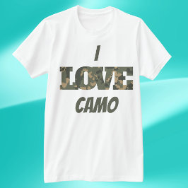 Camiseta Me Encanta Camouflage Green Brown |