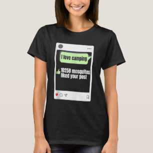 Camiseta Me Encanta Camping 10258 A Los Mosquitos Les Gusta