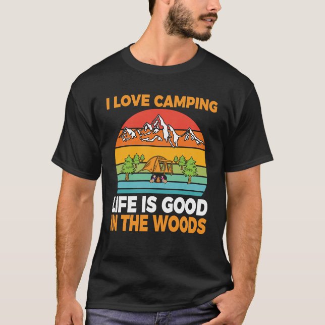 Camiseta Me encanta Camping Funny Camper Camp (Anverso)