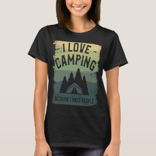 Camiseta Me Encanta Camping Porque Odio La Cam De Bushcraft