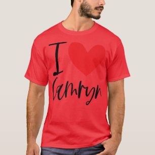 Camiseta Me Encanta Camryn Nombre Chica Personalizada Mujer