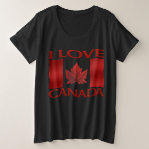 Camiseta Me Encanta Canadá Mujer Talla Grande Cami